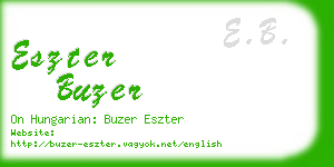 eszter buzer business card